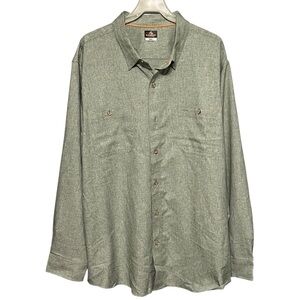 Ridgecut Toughwear Long-Sleeve Button-Front Work Shirt Men’s Size 2XL